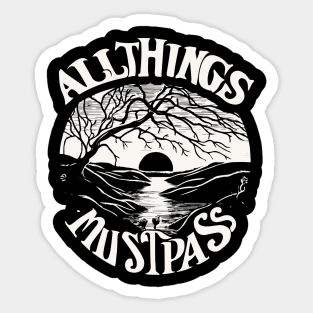 All Things Must Pass - George Harrison | Dark Sticker
